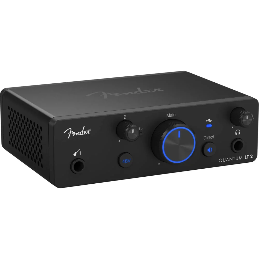 Fender Quantum LT 2, USB audio interfejs, zvučna kartica 192kHz, MAX-HD preamp, snimanje gitare, Fender audio, Artist d.o.o. Prodaja u Artist d.o.o. prodavnicama Banja Luka, Sarajevo.