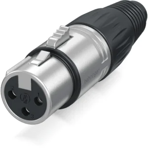 Behringer X3F-SR je standardni ženski XLR konektor za mikrofonske i druge signalne kablove. Prodaja u Artist d.o.o. prodavnicama Banja Luka, Sarajevo, Doboj.