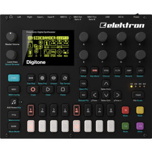 Elektron Digitone, FM sintejsajzer, digitalni sintisajzer, Elektron sekvencer, groovebox, zvučni modul, ritam mašina, desktop synth. Prodaja u Artist d.o.o. prodavnicama Banja Luka, Sarajevo.