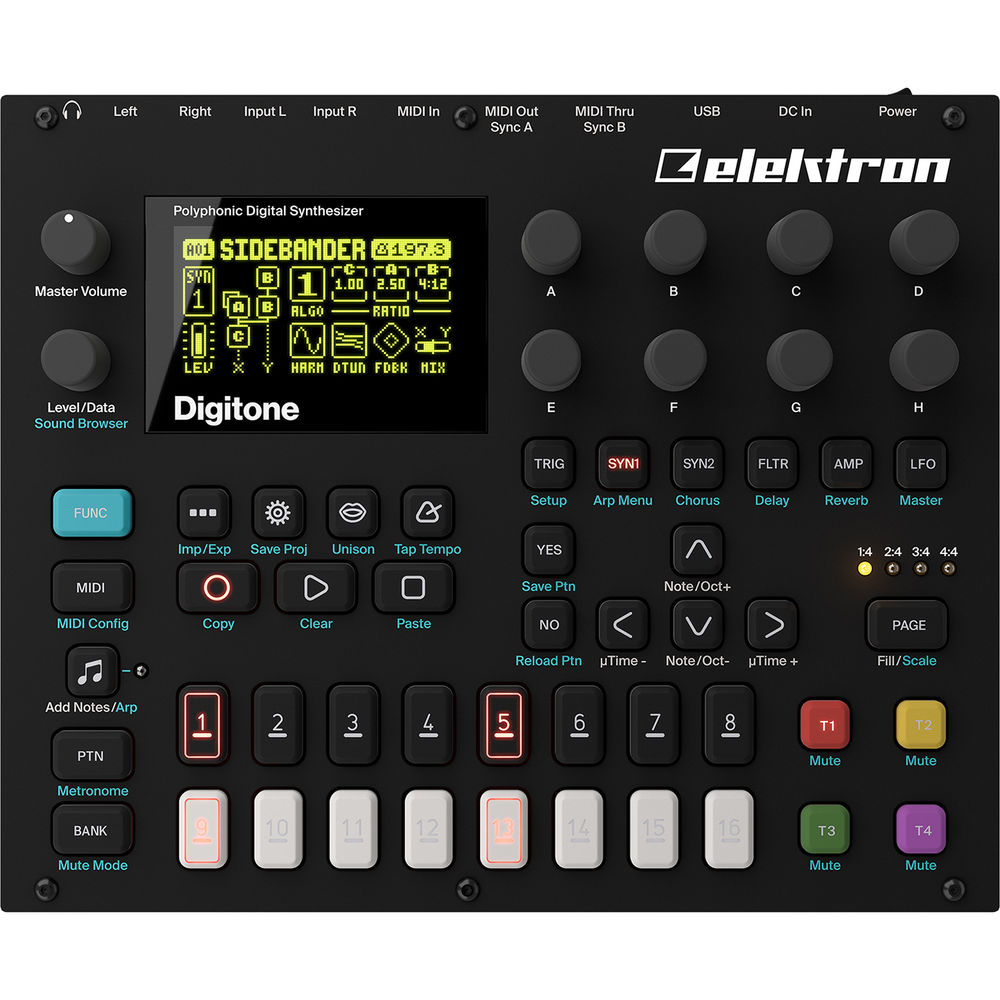 Elektron Digitone, FM sintejsajzer, digitalni sintisajzer, Elektron sekvencer, groovebox, zvučni modul, ritam mašina, desktop synth. Prodaja u Artist d.o.o. prodavnicama Banja Luka, Sarajevo.