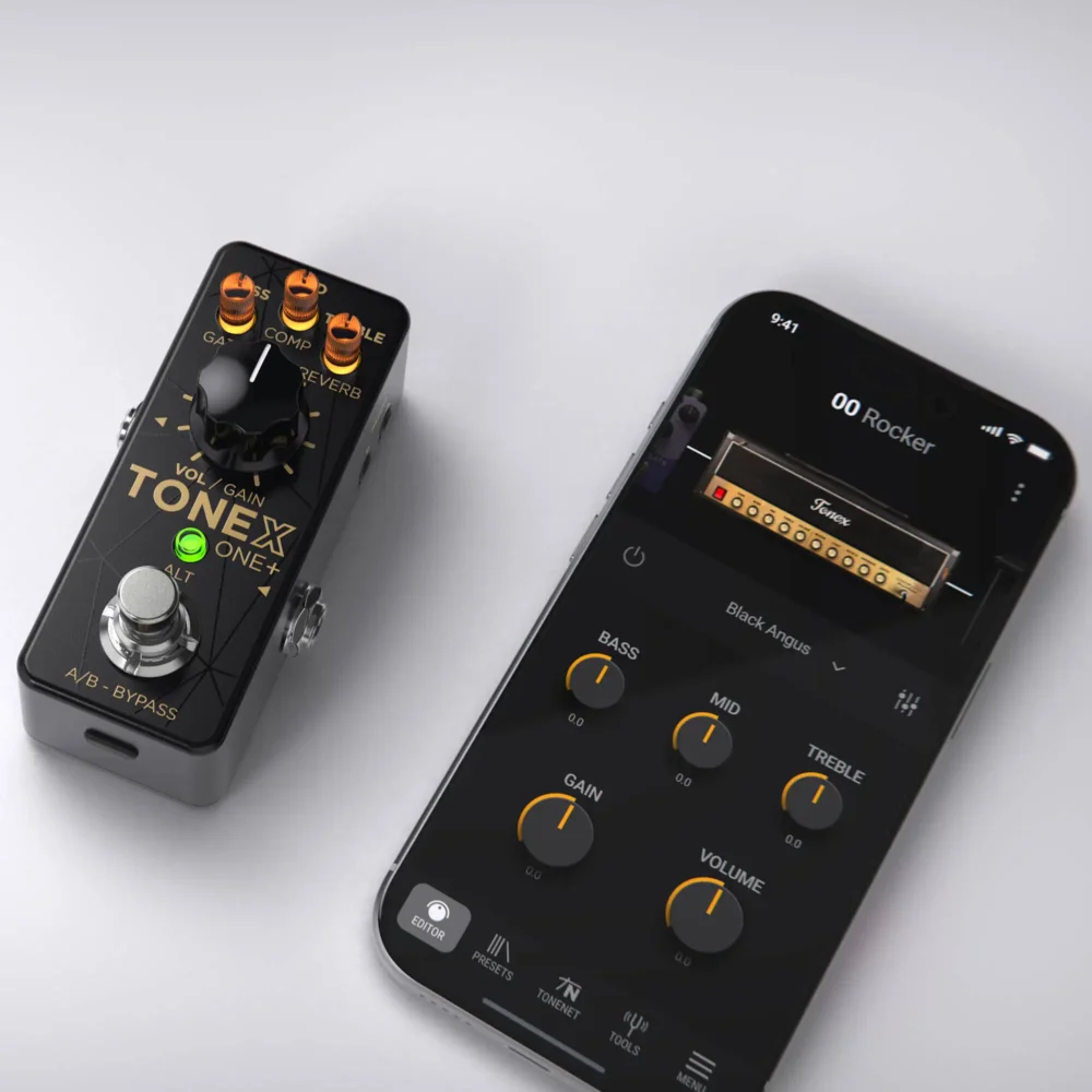 IK Multimedia TONEX ONE Plus, TONEX 1, simulator pojačala, TONEX pedala, gitarski procesor, IR loader, mini gitarska pedala, audio interface pedala. Prodaja u Artist d.o.o. prodavnicama Banja Luka, Sarajevo.