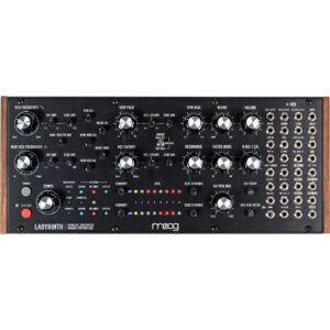 Moog Labyrinth, analogni sintejsajzer, modularni synth, Moog sekvencer, Eurorack modul, generativni sintejsajzer, polu-modularni synth. Prodaja u Artist d.o.o. prodavnicama Banja Luka, Sarajevo.