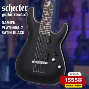 Schecter Damien Platinum-7 Satin Black