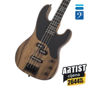 Schecter MODEL T4 EXOTIC Black Limba Natural Satin bass gitara