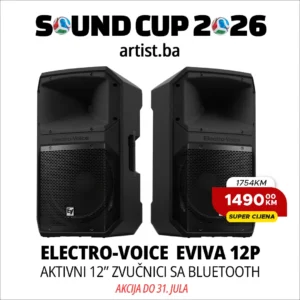 Sound Cup 2026: Electro-Voice EVIVA 12P aktivni zvučnik sa Bluetooth (PAR)