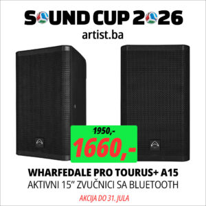 Sound Cup 2026: Wharfedale Pro TOURUS+ A15 aktivna zvučna kutija (PAR)