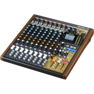 TASCAM Model 12, hibridni mikser, DAW kontroler, SD rekorder, USB interfejs, MIDI mikser, podcast mikseta, Tascam Model. Prodaja u Artist d.o.o. prodavnicama Banja Luka, Sarajevo.