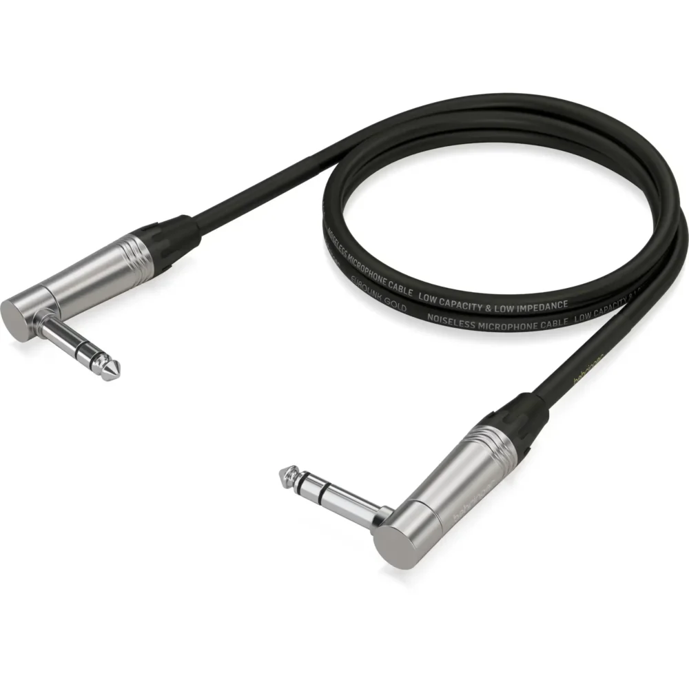Behringer GIC-90 4SR, Behringer patch kabal, stereo patch kabal, ugaoni džek kabal, TRS patch kabel, balansirani kabal 90cm, Behringer Eurolink Gold, kabal za miksetu. Prodaja u Artist d.o.o. prodavnicama Banja Luka, Sarajevo.