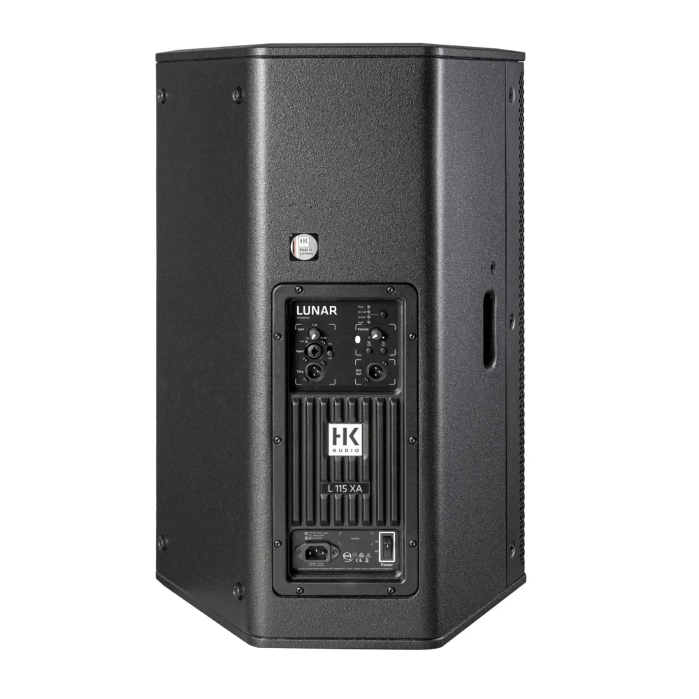 HK Audio LUNAR 115 XA, aktivna zvučna kutija 10 inča, 600 Watt RMS (1200 Watt peak) razglasni zvučnik, drvena zvučna kutija, scenski monitor, HK Audio zvučnici, LUNAR zvučnik sa bluetoothom. Prodaja u Artist d.o.o. prodavnicama Banja Luka, Sarajevo.