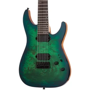 Schecter C-7 PRO Aqua Burst sedmožičana gitara