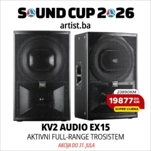 Sound Cup 2026: KV2 Audio EX15 aktivni Full-Range zvučnik (PAR)