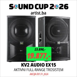 Sound Cup 2026: KV2 Audio EX15 aktivni Full-Range zvučnik (PAR)