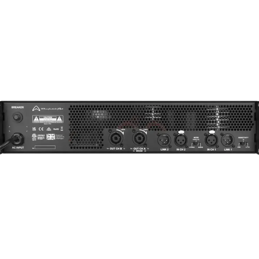Wharfedale Pro DR4800 pojačalo snage Class D dvokanalno pojačalo profesionalno ozvučenje razglas sistemi uživo koncerti klubovi. Prodaja u Artist d.o.o. prodavnicama Banja Luka, Sarajevo.