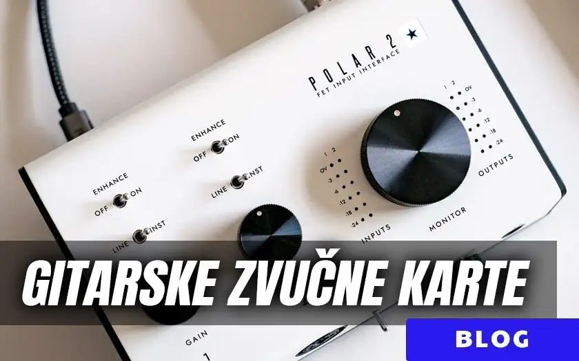 Zvučne karte za gitaru 2026: Preporuke za kućni studio