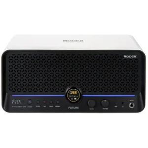Mooer F40i pametno stono pojačalo snage 40W sa 2x4" zvučnicima, StemLab AI funkcijom, ekranom na dodir i Bluetooth-om. Prodaja u Artist d.o.o. prodavnicama Banja Luka, Sarajevo.